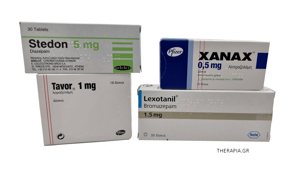 Stedon, Xanax, Tavor, Lexotanil, Αγχολυτικά, Ηρεμιστικά, Βενζοδιαζεπίνες, Ζάναξ, Πως το παίρνω