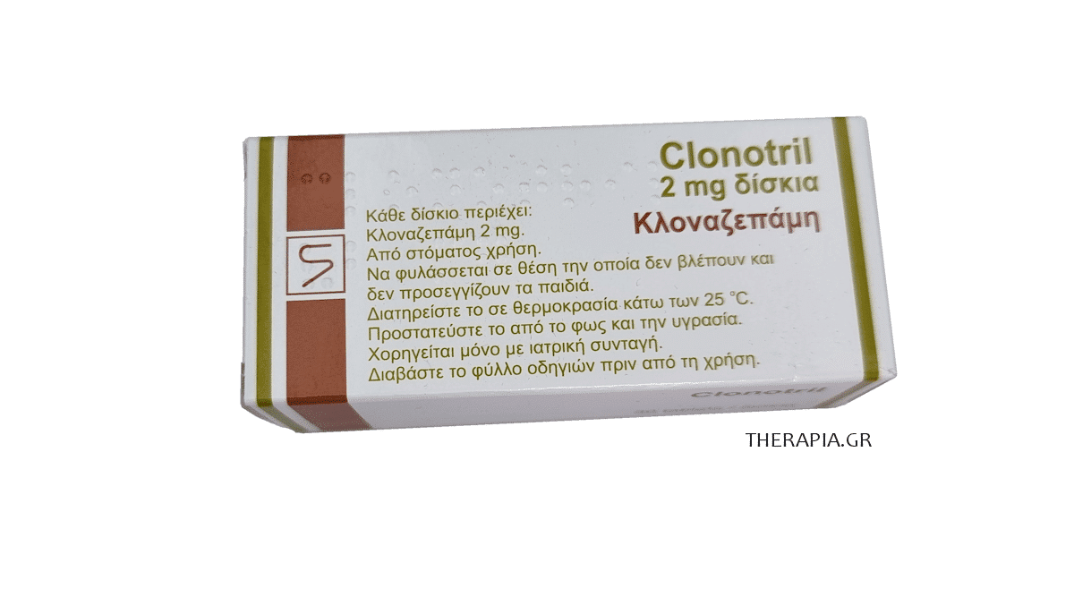 Clonotril, Κλονοτριλ, Klonotril χάπια, Clonotrol, Παρενέργειες, Δοσολογία, Γνώμες