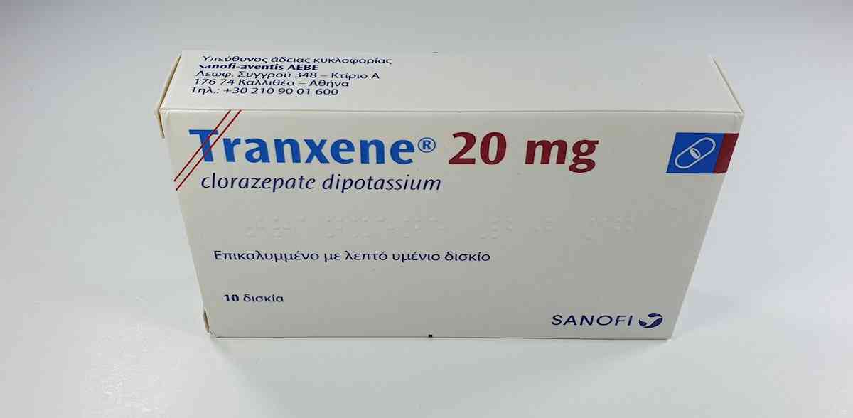 Tranxene, Τρανξεν, Tranxene 20mg, Παρενεργειες, Χάπια, Θεραπεία, Άγχος, Αϋπνία