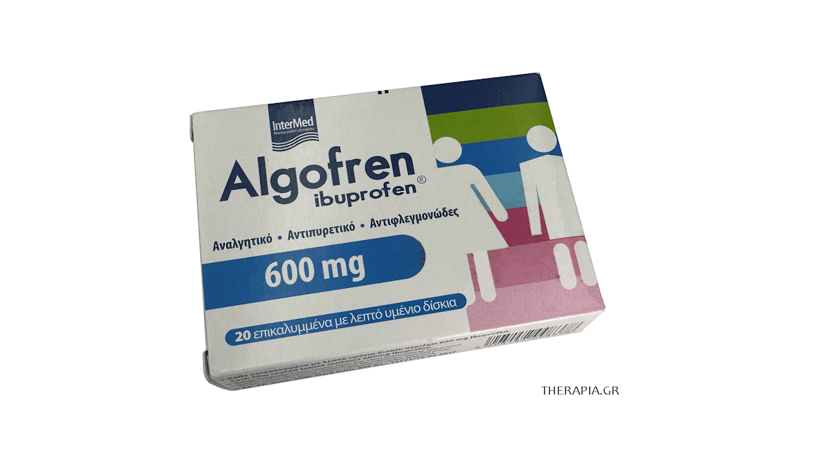 Algofren, Αλγκοφρέν, Algofren 600, Algofren 400, Παρενέργειες, Algofren 600 τιμη, Ενδείξεις, Δοσολογία