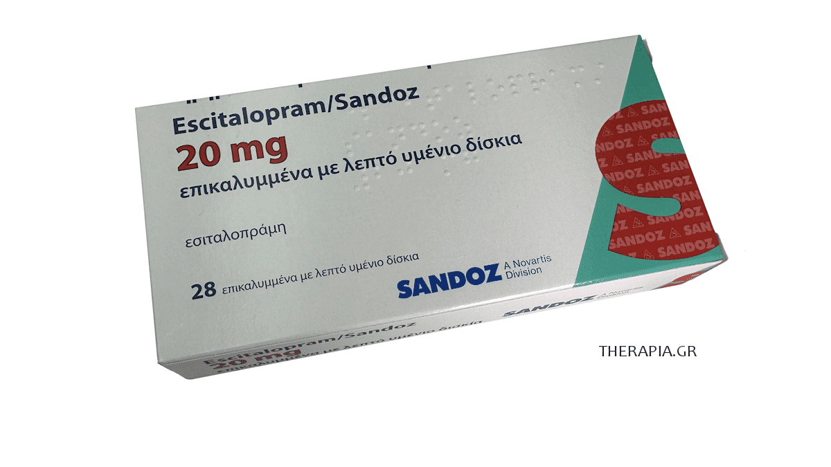 escitalipram sandoz, εσιταλοπραμη σαντοζ, παρενεργειες