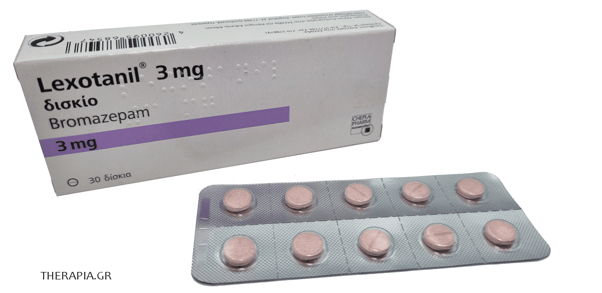 Lexotanil, Lexotanil 3mg, Λεξοτανιλ παρενέργειες, Χάπια, Lexodanil, Lexatonil, Lexotanin, Ύπνος, Άγχος, Λεξοτανιλ σε πόση ώρα δρα