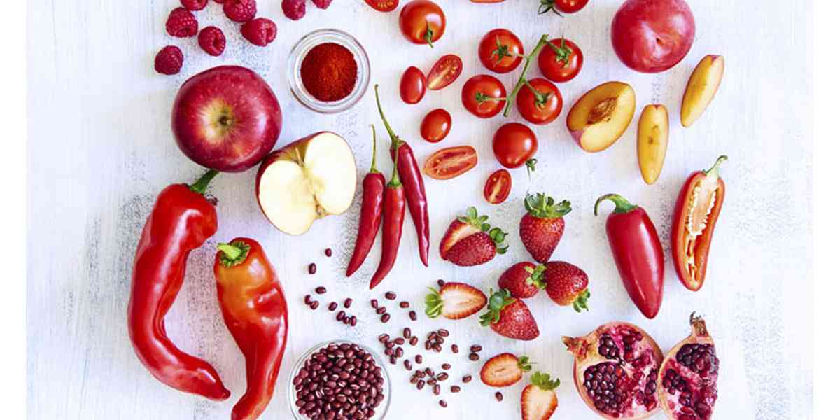 κόκκινα φρούτα, κόκκινα λαχανικά, θρεπτική αξία κόκκινων φρούτων και λαχανικών, οφέλη στην υγεία κόκκινων φρούτων και λαχανικών