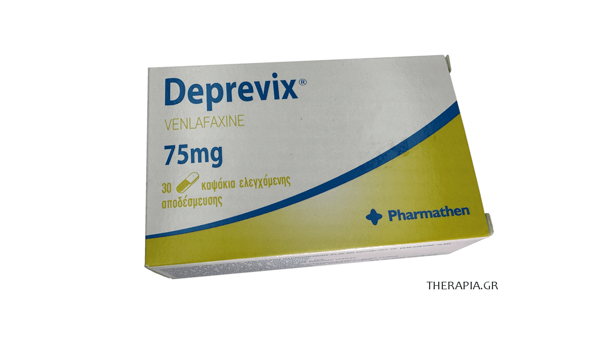 Deprevix, Deprevix 75, Ντεπρεβιξ, Παρενέργειες, Αντικαταθλιπτικο, Ενδειξεις