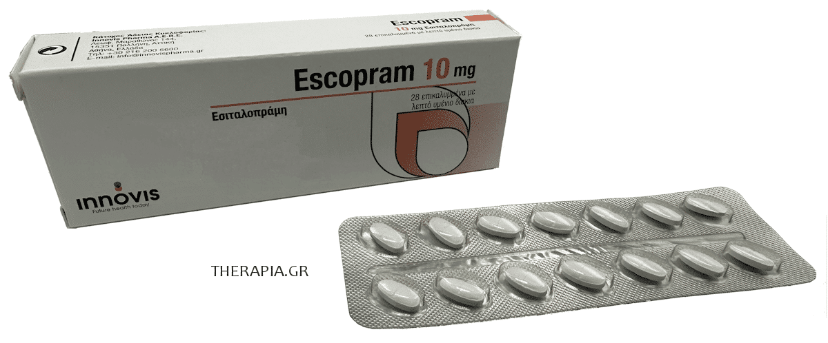 escopram, εσκοπραμ, χαπια, δοσολογια, τιμη, παρενεργειες