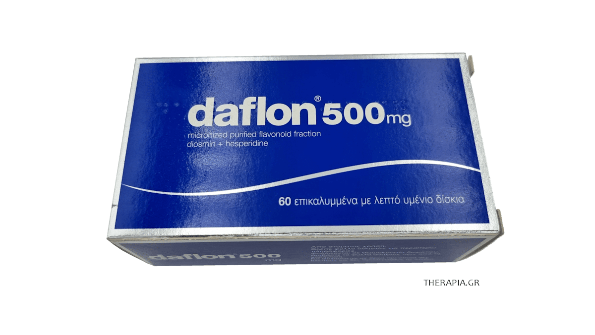 daflon, daflon 500mg, νταφλον, αιμορροϊδες, παρενεργειες, δοσολογια