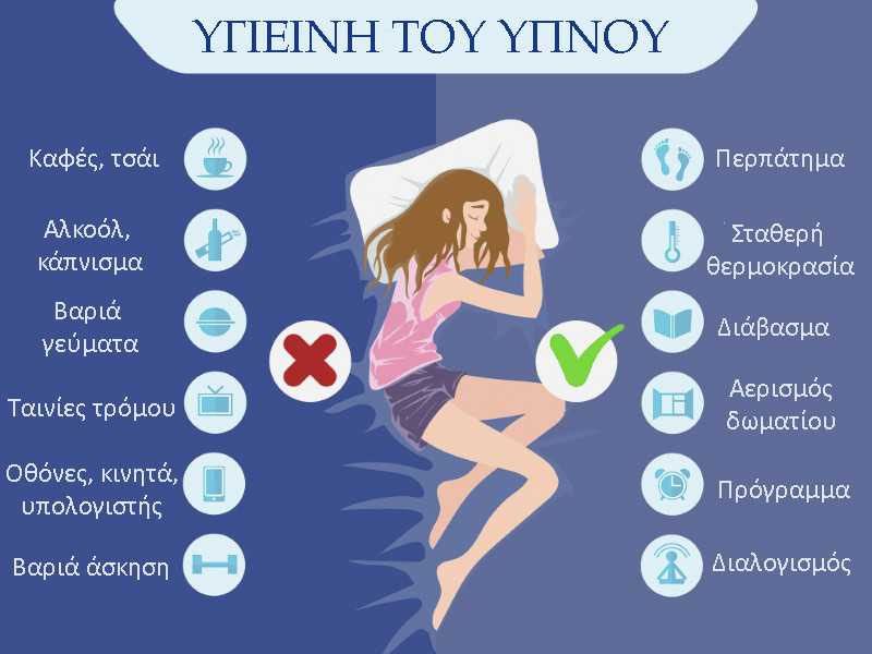 Ύπνος, Υγιεινή του ύπνου, Συμβουλές για καλύτερο ύπνο