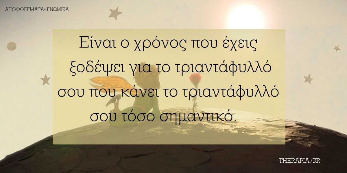Μικρός πρίγκιπας, Τριαντάφυλλο