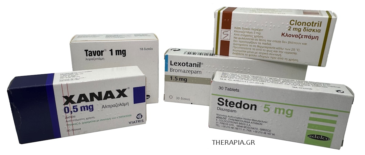 Υποκατάστατο του Xanax, Ζαναξ, Βενζοδιαζεπίνες, Lexotanil, Tavor, Stedon