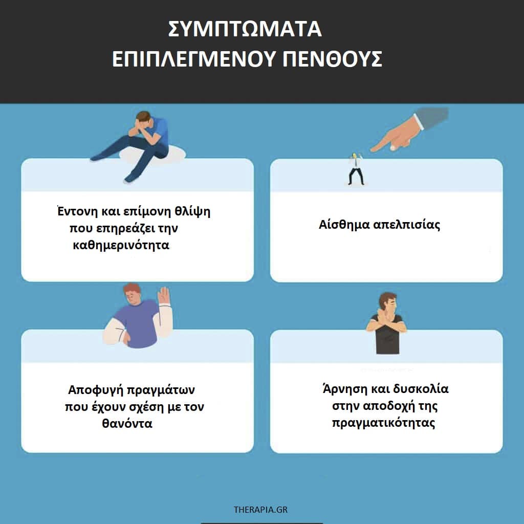 Επιπλεγμένο πένθος. Συμπτώματα επιπλεγμένου πένθους, Διαχείριση επιπλεγμένου πένθους