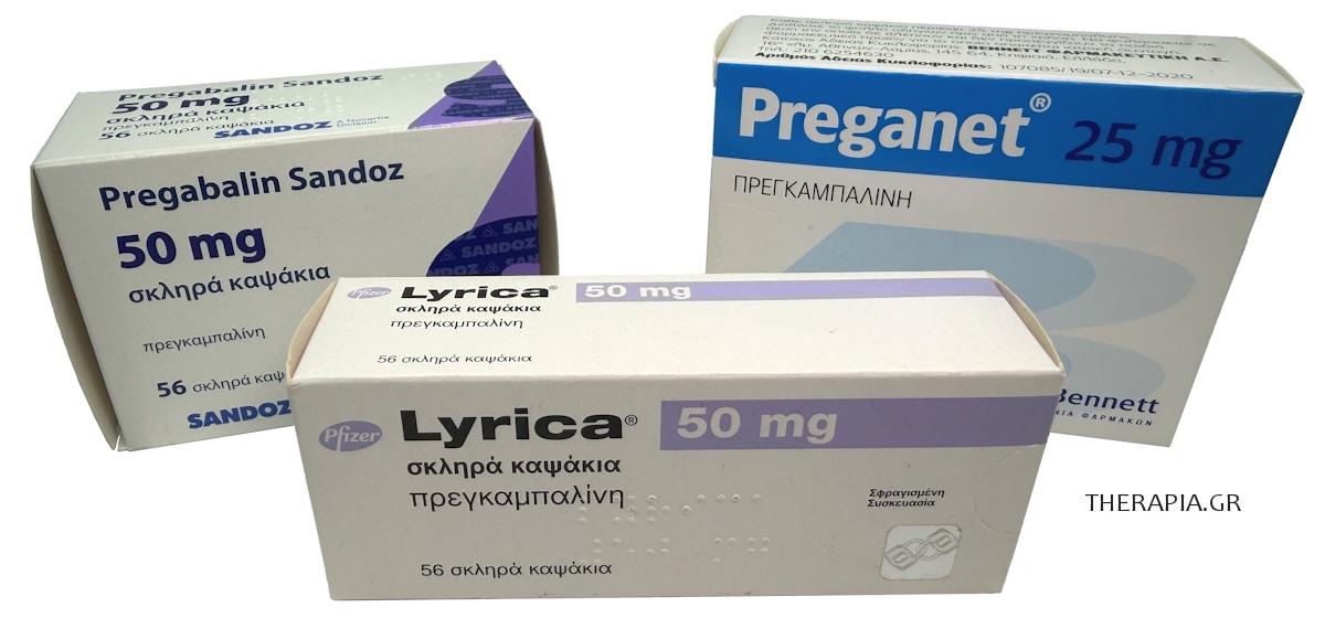 Pregabalin, Πρεγκαμπαλίνη, Lyrica, Λυρικα, Γενόσημα, Οδηγίες, Παρενέργειες